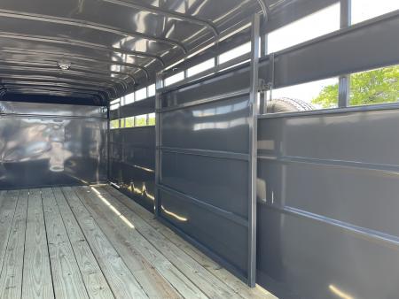 New 2027 Valley 6'8"X20'X6'6" Gooseneck Steel Stock Trailer