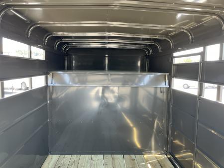 New 2027 Valley 6'8"X20'X6'6" Gooseneck Steel Stock Trailer