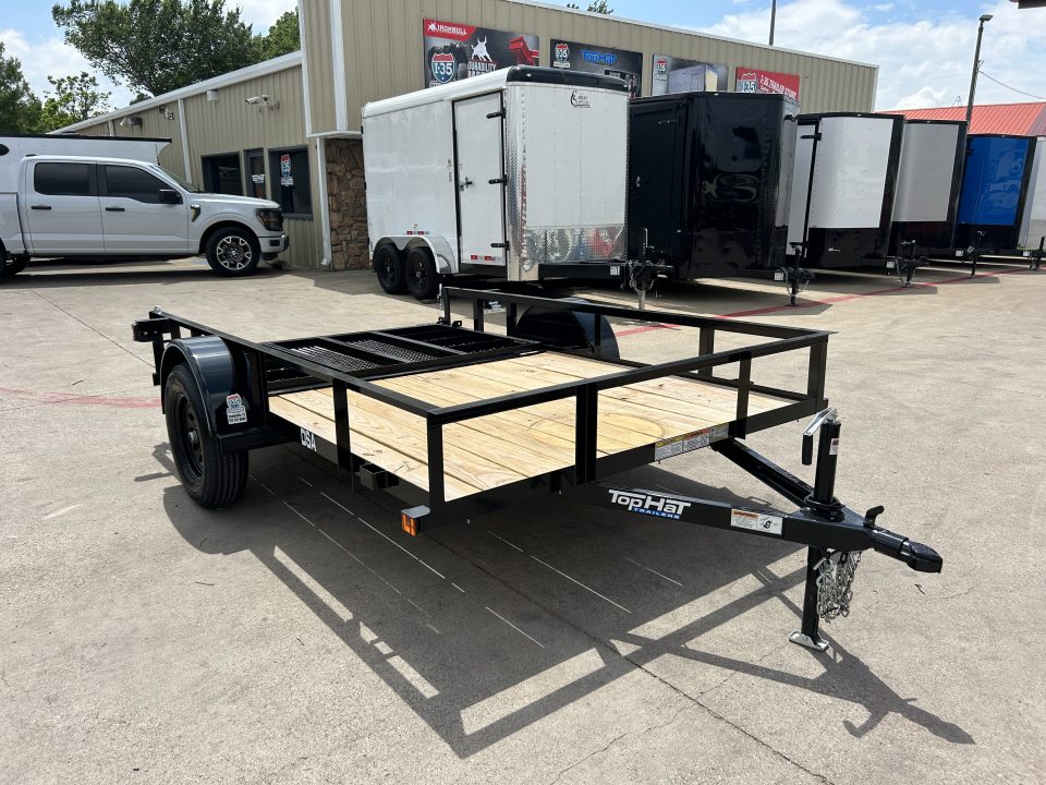 New 2026 Top Hat Trailers DSA 10' x 77" Utility Trailer