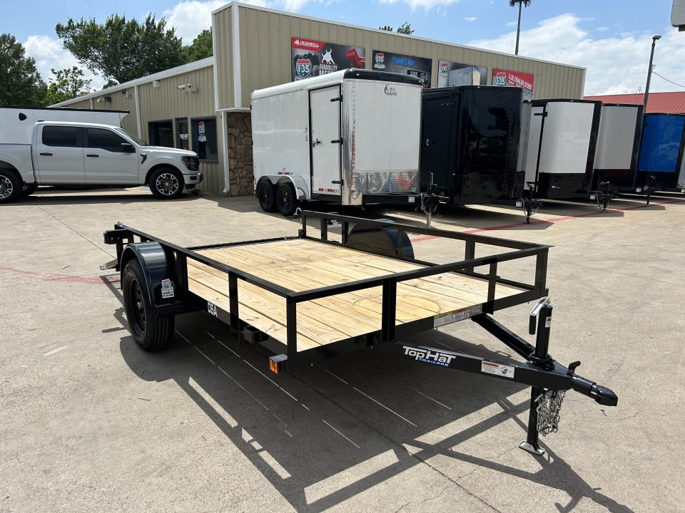 New 2026 Top Hat Trailers DSA 10' x 77" Utility Trailer