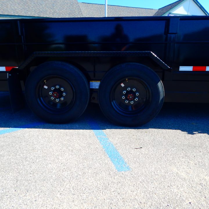 New 2026 Midsota 82 x 22 (16+6) Flat Front Rear Dump 17.6K Equipment Trailer