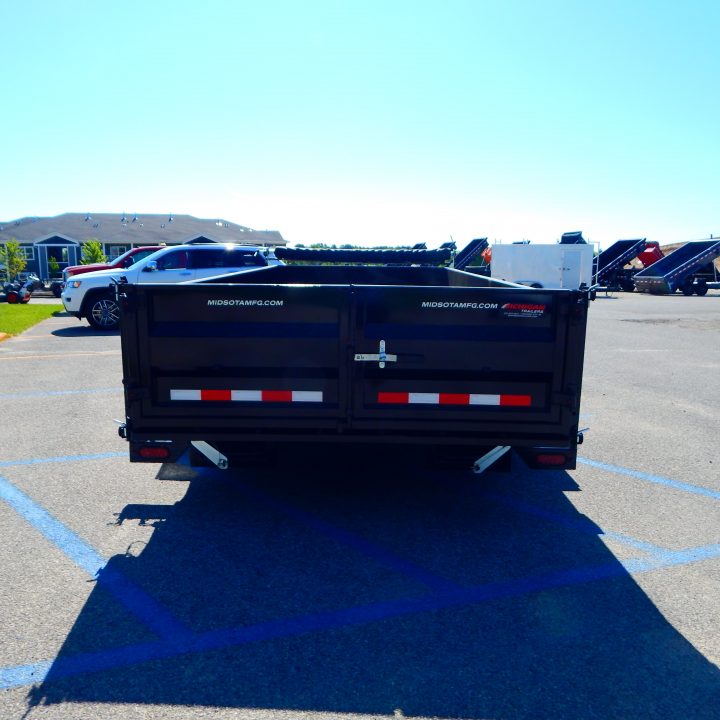 New 2026 Midsota 82 x 22 (16+6) Flat Front Rear Dump 17.6K Equipment Trailer