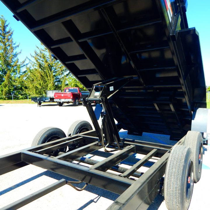 New 2026 Midsota 82 x 22 (16+6) Flat Front Rear Dump 17.6K Equipment Trailer