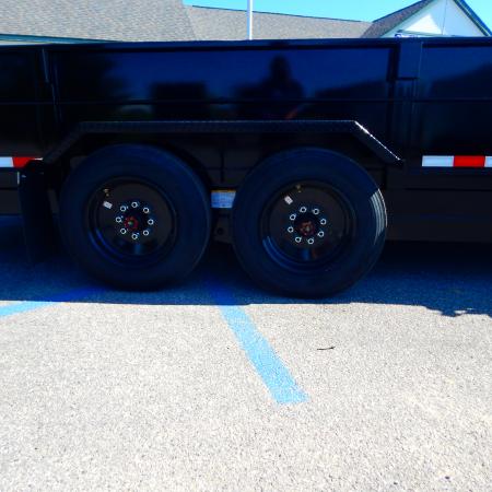 New 2026 Midsota 82 x 22 (16+6) Flat Front Rear Dump 17.6K Equipment Trailer