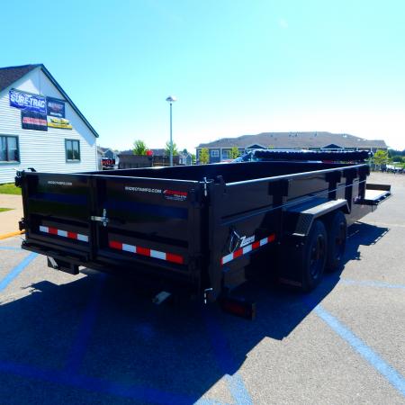 New 2026 Midsota 82 x 22 (16+6) Flat Front Rear Dump 17.6K Equipment Trailer