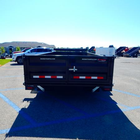 New 2026 Midsota 82 x 22 (16+6) Flat Front Rear Dump 17.6K Equipment Trailer