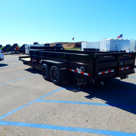 New 2026 Midsota 82 x 22 (16+6) Flat Front Rear Dump 17.6K Equipment Trailer