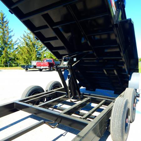 New 2026 Midsota 82 x 22 (16+6) Flat Front Rear Dump 17.6K Equipment Trailer