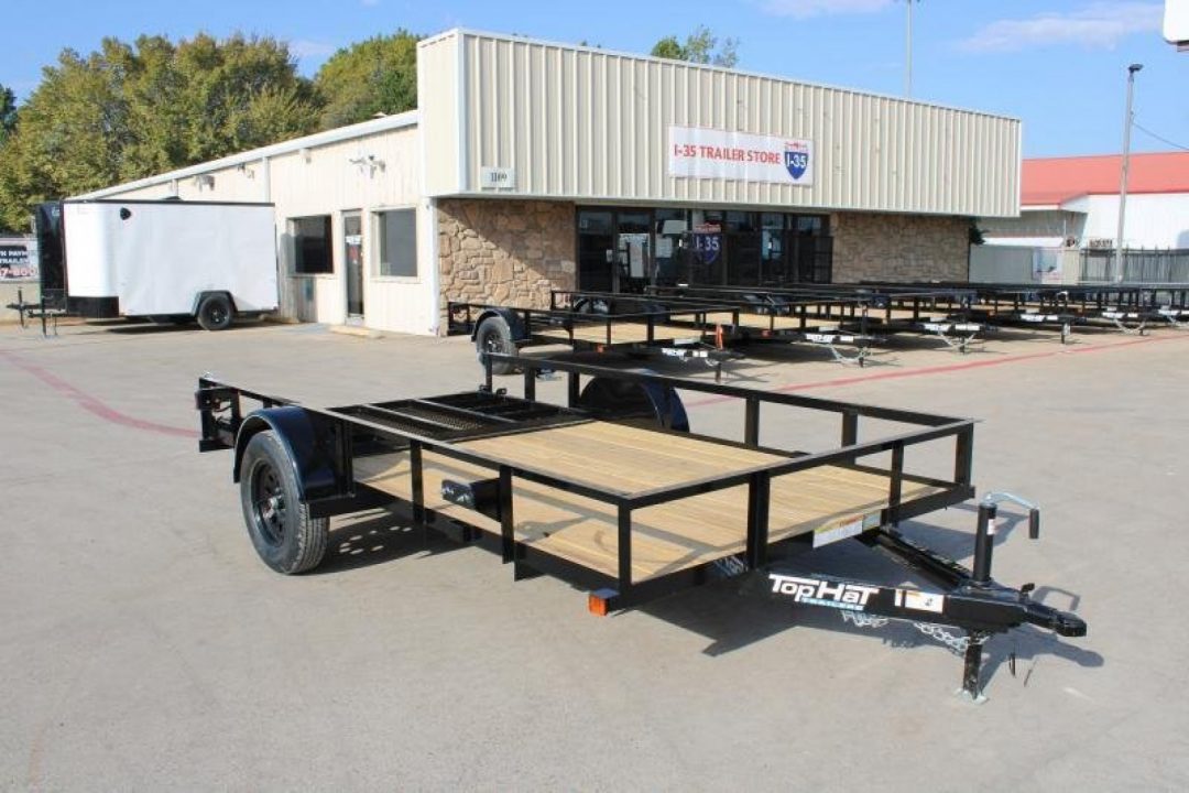 New 2026 Top Hat Trailers DSA 12' x 77" Utility Trailer