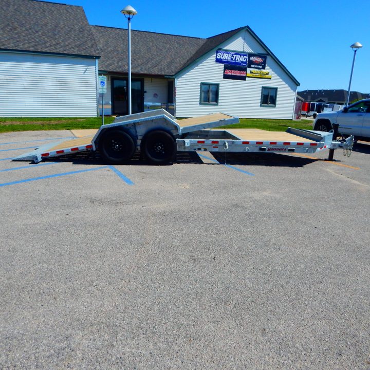 New 2026 Midsota 83 x 22 (16+6) Galvanized Tilt Bed 17.6K Equipment Trailer