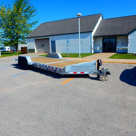 New 2026 Midsota 83 x 22 (16+6) Galvanized Tilt Bed 17.6K Equipment Trailer