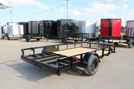 New 2026 Top Hat Trailers DSA 12' x 77" Utility Trailer