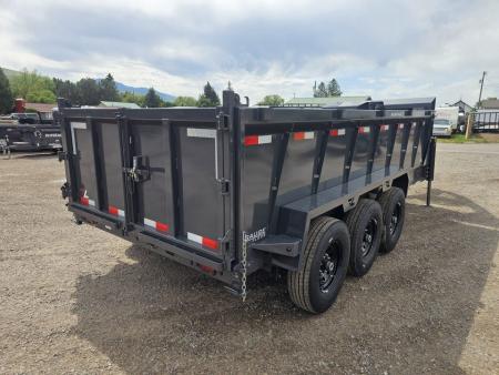 New 2026 Lamar 7x16 21k Telescopic Dump Trailer w/36" Sides