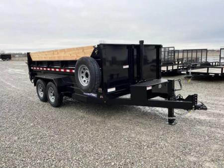 New 2026 Sure-Trac 82"x14 14K Low Pro Telescopic Loaded Dump Trailer