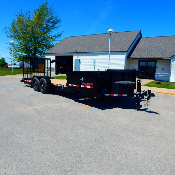 New 2026 Midsota 82 x 22 (17+5) Side Dump 15.4K Equipment Trailer