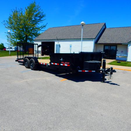 New 2026 Midsota 82 x 22 (17+5) Side Dump 15.4K Equipment Trailer