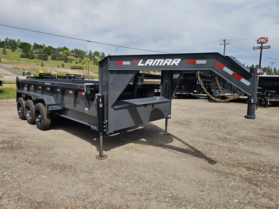 New 2026 Lamar 7x16 21k Telescopic Dump Trailer