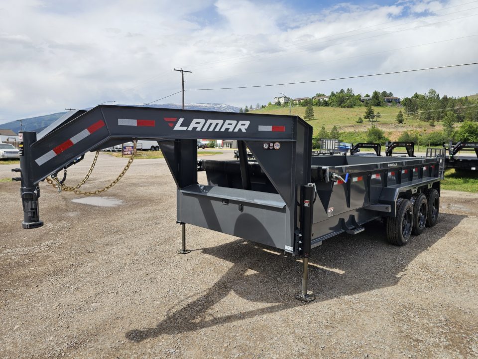 New 2026 Lamar 7x16 21k Telescopic Dump Trailer