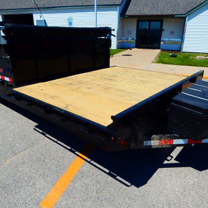 New 2026 Midsota 82 x 20 (14+6) Flat Front Rear Dump 15.4K Equipment Trailer