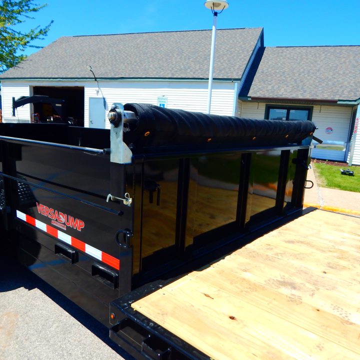 New 2026 Midsota 82 x 20 (14+6) Flat Front Rear Dump 15.4K Equipment Trailer