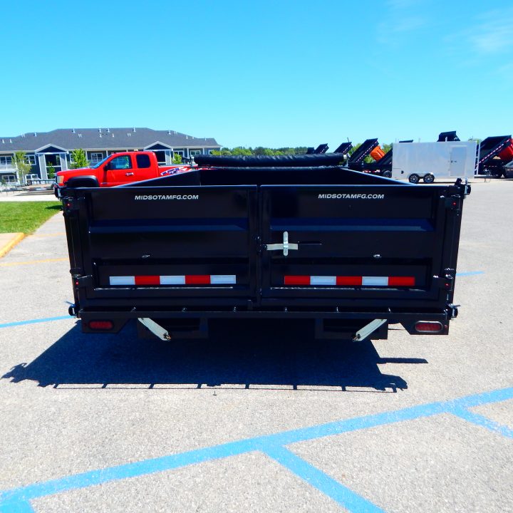 New 2026 Midsota 82 x 20 (14+6) Flat Front Rear Dump 15.4K Equipment Trailer