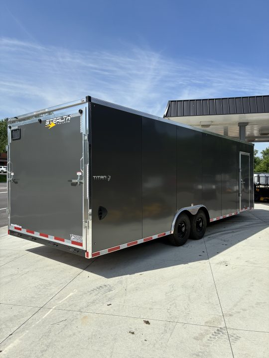 New 20268.5x26 Stealth Titan Heavy Duty 14k GVWR Cargo Enclosed Car Hauler Trailer