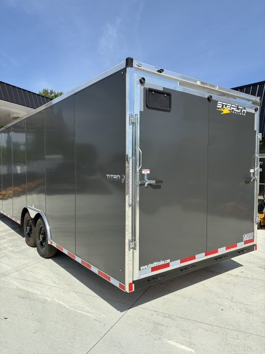 New 20268.5x26 Stealth Titan Heavy Duty 14k GVWR Cargo Enclosed Car Hauler Trailer