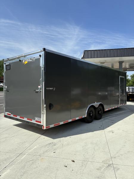 New 20268.5x26 Stealth Titan Heavy Duty 14k GVWR Cargo Enclosed Car Hauler Trailer
