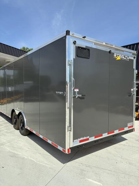 New 20268.5x26 Stealth Titan Heavy Duty 14k GVWR Cargo Enclosed Car Hauler Trailer