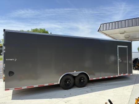 New 20268.5x26 Stealth Titan Heavy Duty 14k GVWR Cargo Enclosed Car Hauler Trailer