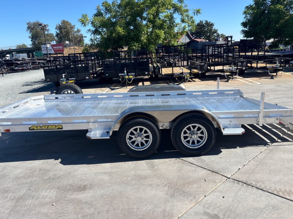 New 2027 Aluma 7816TA-EL-R-TG44-RTD 6.5FT X 16FT 7K GVW Utility Trailer