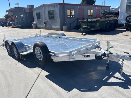 New 2027 Aluma 7816TA-EL-R-TG44-RTD 6.5FT X 16FT 7K GVW Utility Trailer