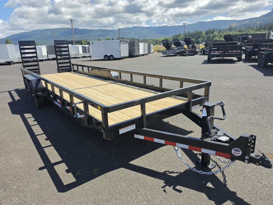 New 2026 Sure-Trac 7x24 Tube Top Equipment Utility Trailer 14K GVWR