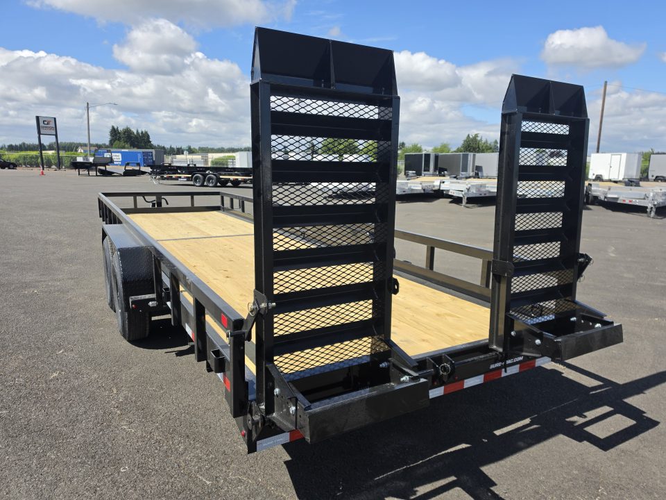 New 2026 Sure-Trac 7x24 Tube Top Equipment Utility Trailer 14K GVWR