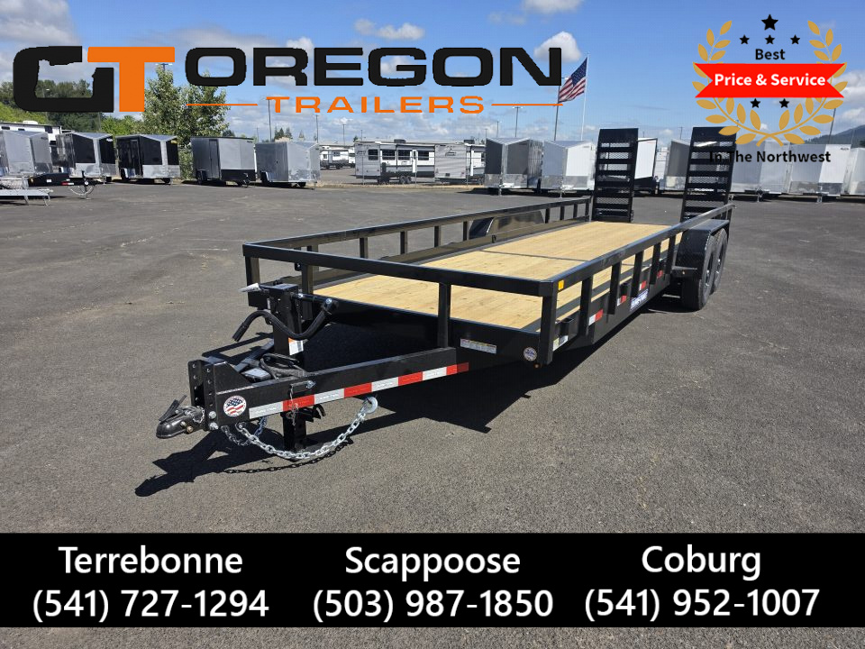 New 2026 Sure-Trac 7x24 Tube Top Equipment Utility Trailer 14K GVWR