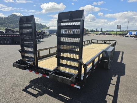 New 2026 Sure-Trac 7x24 Tube Top Equipment Utility Trailer 14K GVWR