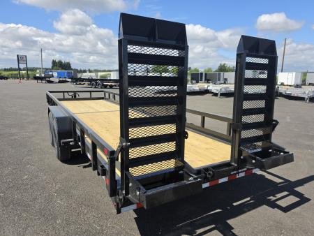 New 2026 Sure-Trac 7x24 Tube Top Equipment Utility Trailer 14K GVWR