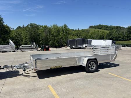 New 2026 Aluma Trailers 7816 TA-ESA Utility Trailer W/ Bi-Fold Tailgate ...