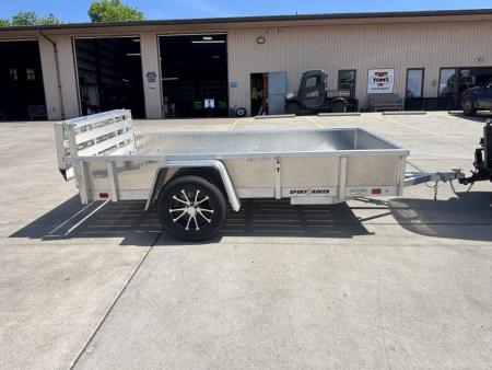 Used 2025 Sport Haven USED 5X10 Aluminum Trailer w/ Bi-Fold Tailgate - Aluminum Wheels - 2990# GVWR