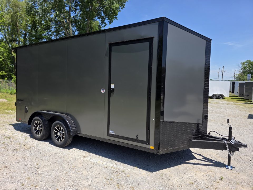 New 2026 Formula Trailers 7.5X16 UTV SXS SCREWLESS 080 BLACKOUT TRIM GOLF CART Cargo / Enclosed Trailer