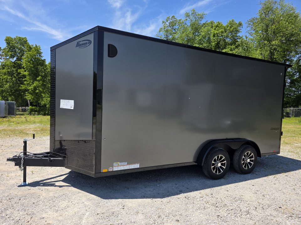 New 2026 Formula Trailers 7.5X16 UTV SXS SCREWLESS 080 BLACKOUT TRIM GOLF CART Cargo / Enclosed Trailer