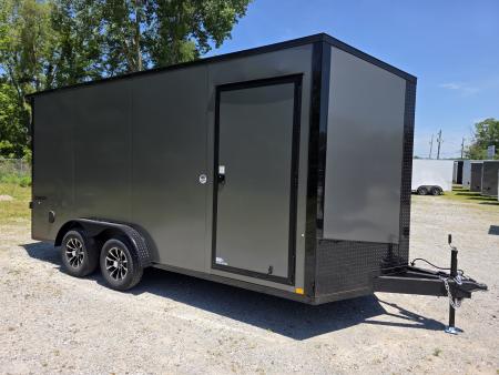 New 2026 Formula Trailers 7.5X16 UTV SXS SCREWLESS 080 BLACKOUT TRIM GOLF CART Cargo / Enclosed Trailer