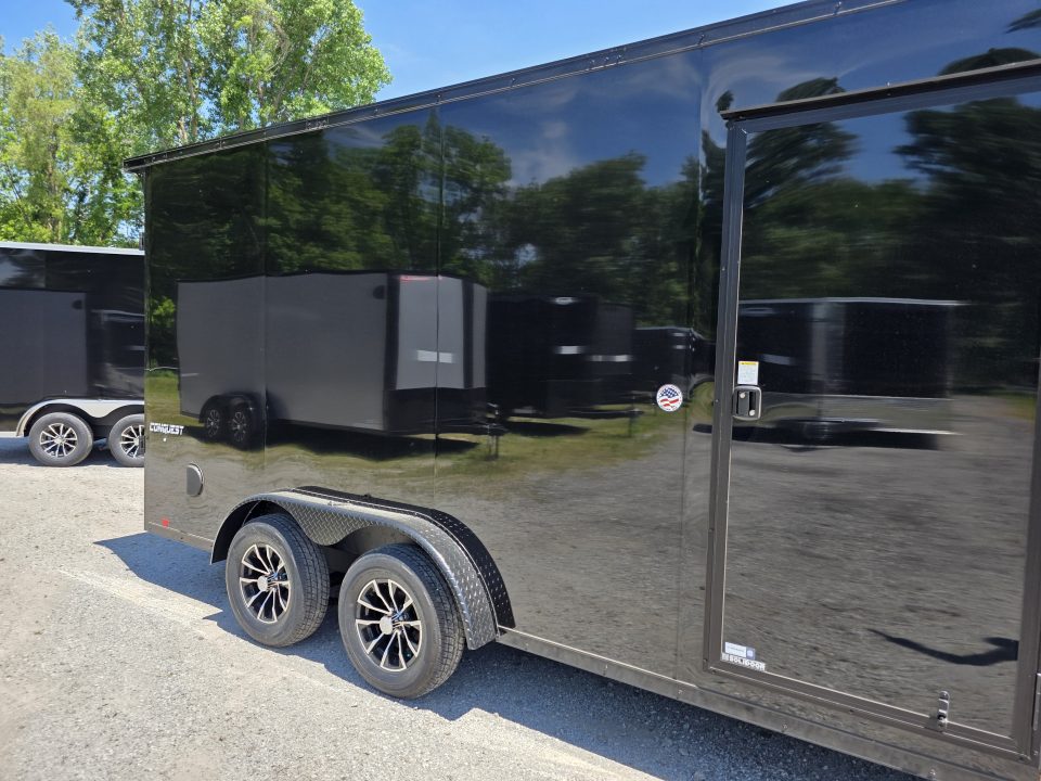 New 2026 Formula Trailers 7.5X16 UTV SXS SCREWLESS 080 BLACKOUT TRIM GOLF CART Cargo / Enclosed Trailer