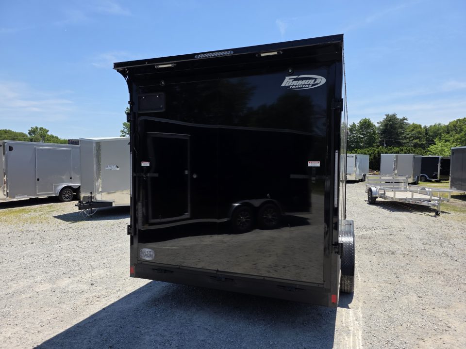 New 2026 Formula Trailers 7.5X16 UTV SXS SCREWLESS 080 BLACKOUT TRIM GOLF CART Cargo / Enclosed Trailer