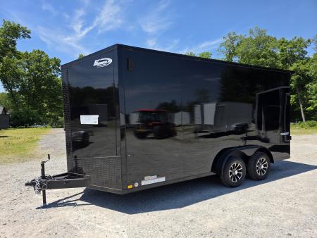New 2026 Formula Trailers 7.5X16 UTV SXS SCREWLESS 080 BLACKOUT TRIM GOLF CART Cargo / Enclosed Trailer