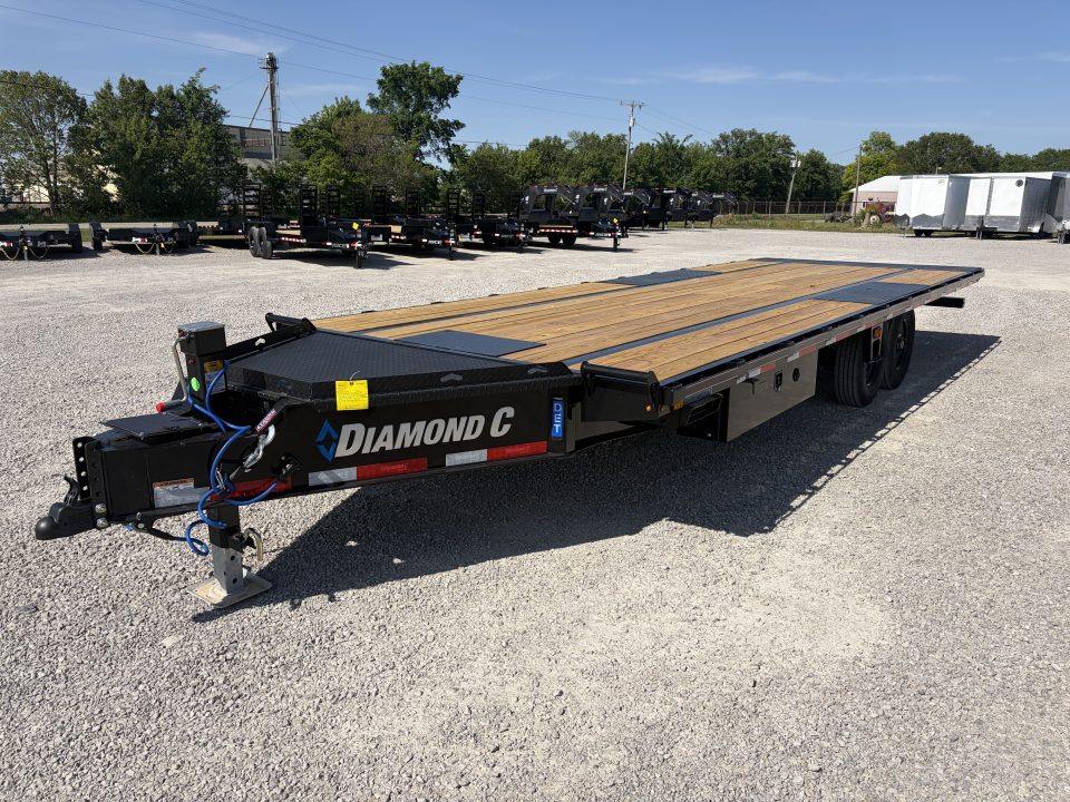 New 2026 Diamond C Trailers DET207L24X102 (24' X 102") 15.5K Full Hydraulic Tilt Trailer