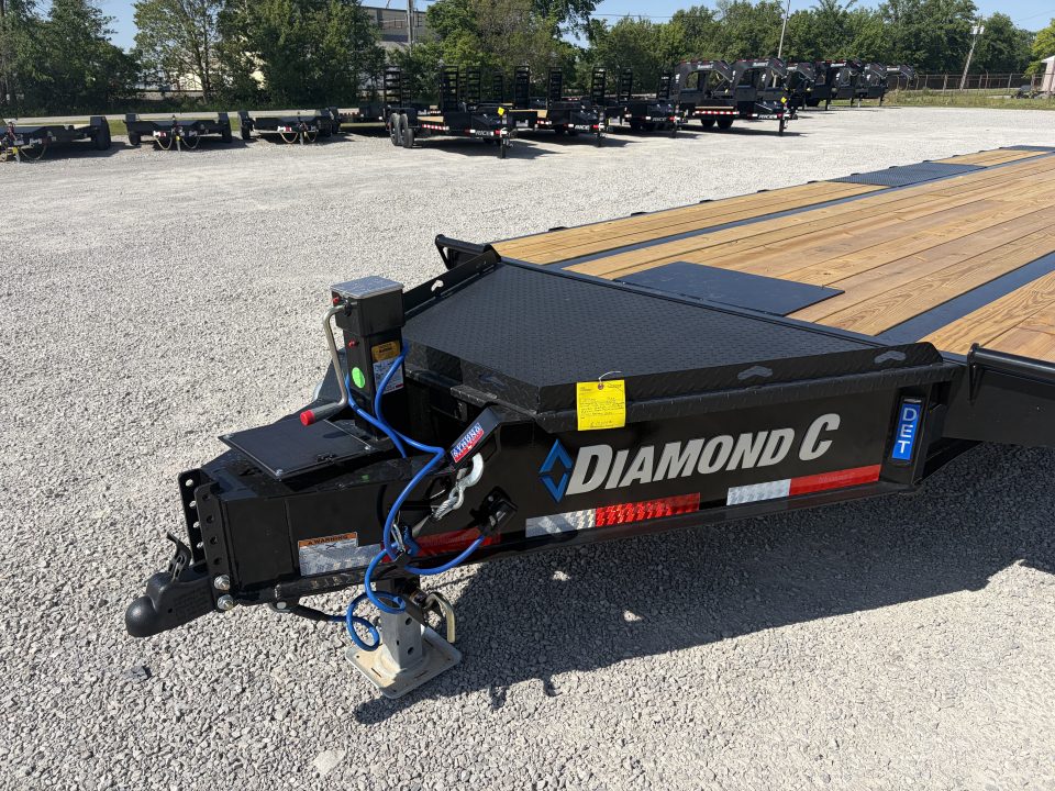 New 2026 Diamond C Trailers DET207L24X102 (24' X 102") 15.5K Full Hydraulic Tilt Trailer