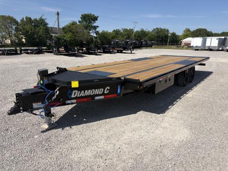 New 2026 Diamond C Trailers DET207L24X102 (24' X 102 ) 15.5K Full Hydraulic Tilt Trailer