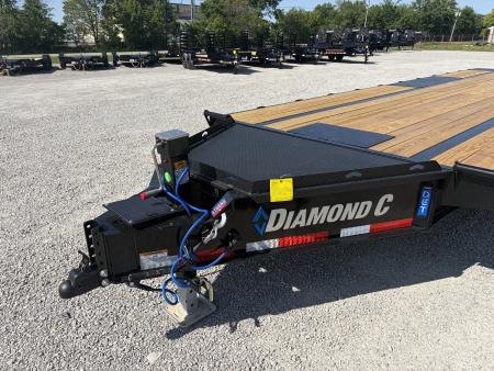 New 2026 Diamond C Trailers DET207L24X102 (24' X 102") 15.5K Full Hydraulic Tilt Trailer