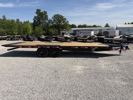 New 2026 Diamond C Trailers DET207L24X102 (24' X 102") 15.5K Full Hydraulic Tilt Trailer